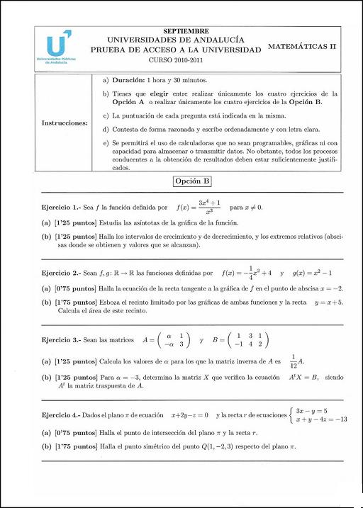 MatemáticasII-Selectividad-Sept-2011-OpciónB