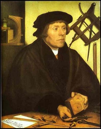 Retrato de Nicholas Kratzer, de Holbein.